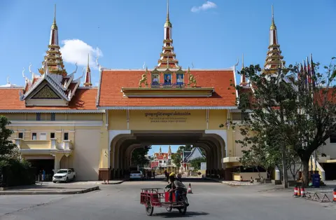 Heightened Tensions: Thailand Bombs Border Area Near Poipet, Cambodia
