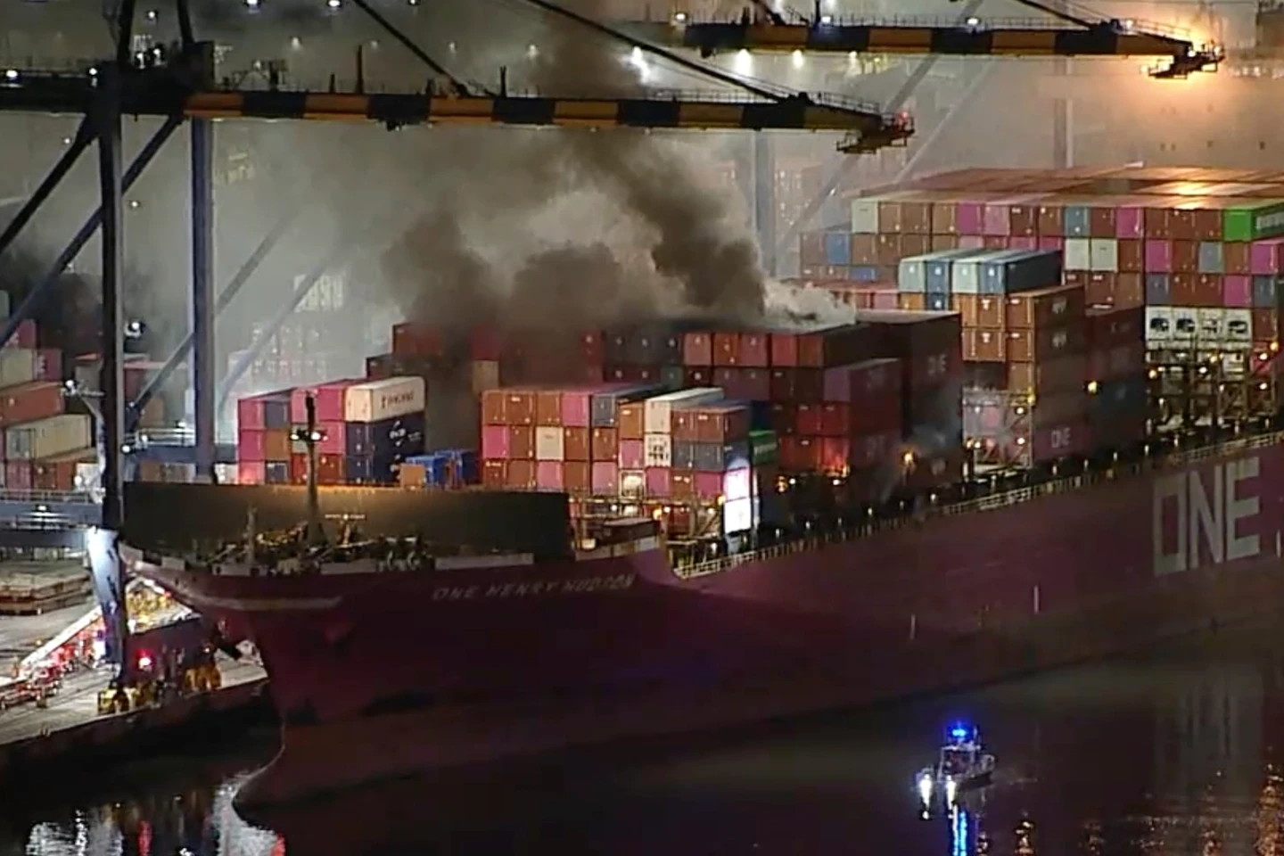 Hazardous Cargo Fire on Los Angeles Container Ship Prompts Emergency Order
