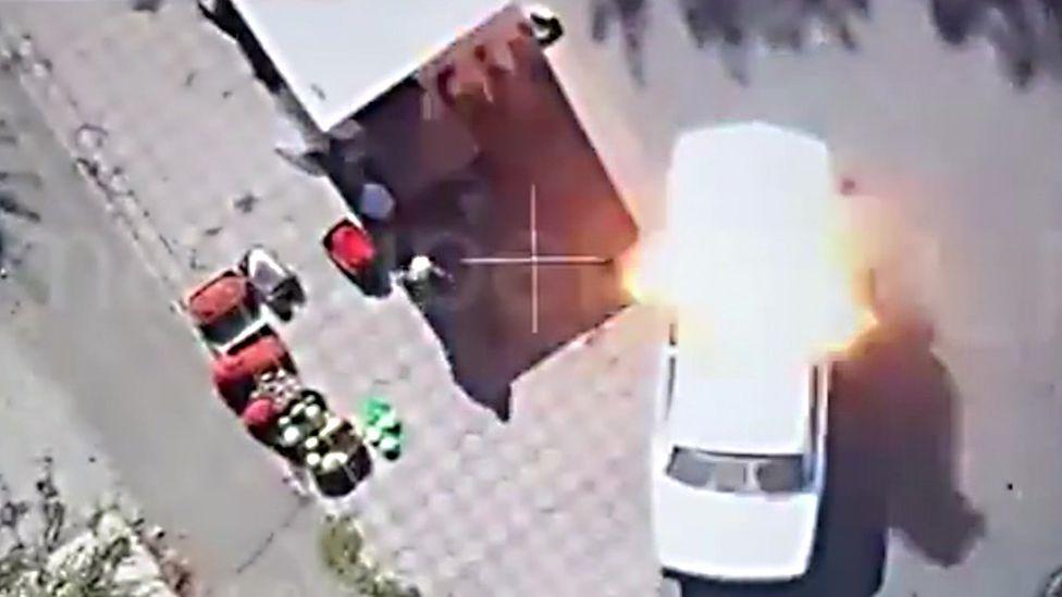 Russian Drone ‘Human Safari’ Attack Forces Ukrainian Street Vendor Into Chaos