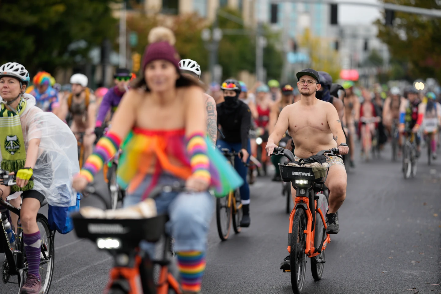 Portland Celebrates Freedom and Unity in Emergency Naked Bike Ride