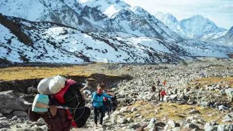 Unexpected Storms Transform the Autumn Trekking Landscape in the Himalayas
