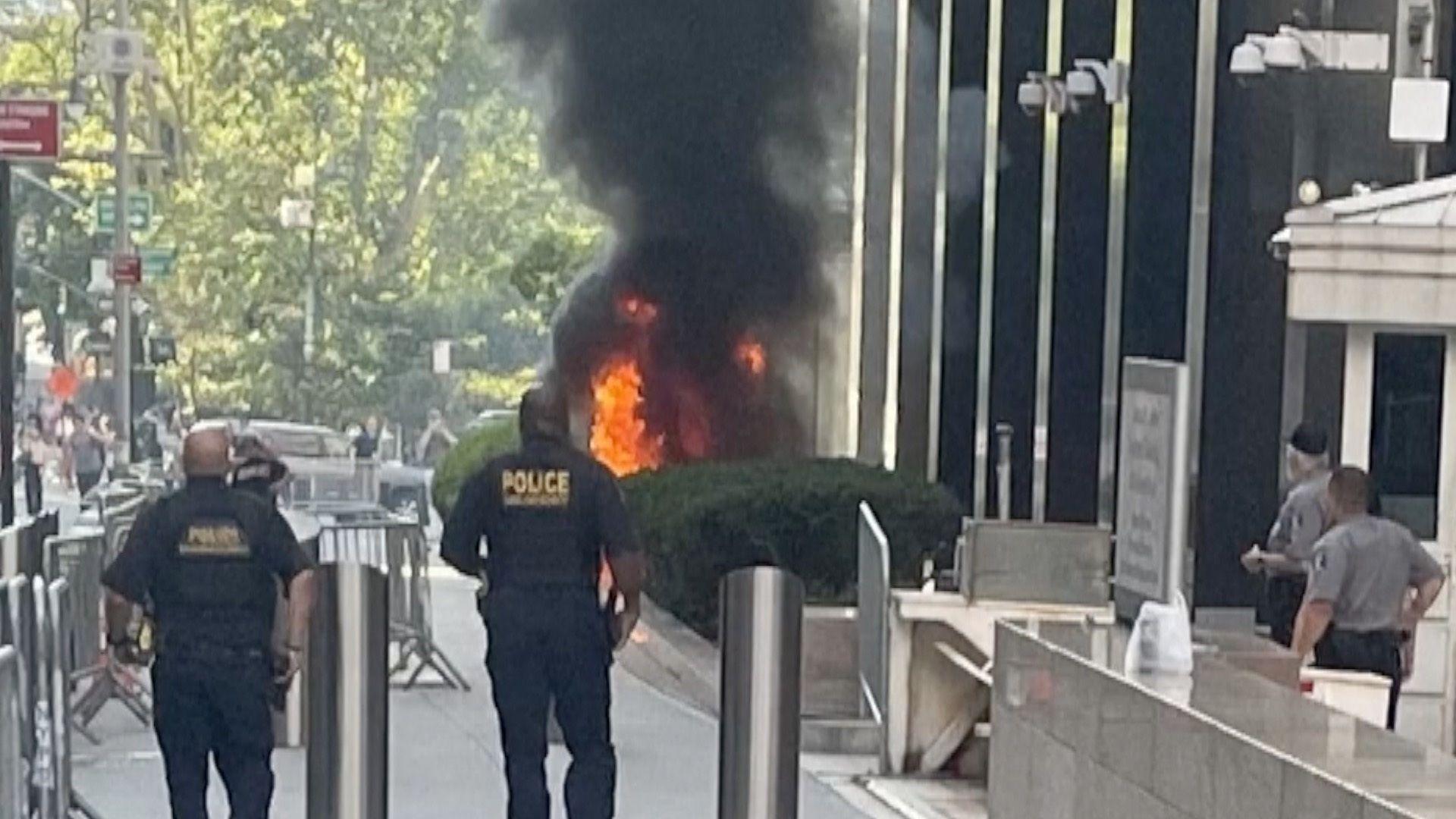 Fire at New York’s Federal Plaza Highlights Tensions Over Immigration and Indigenous Rights