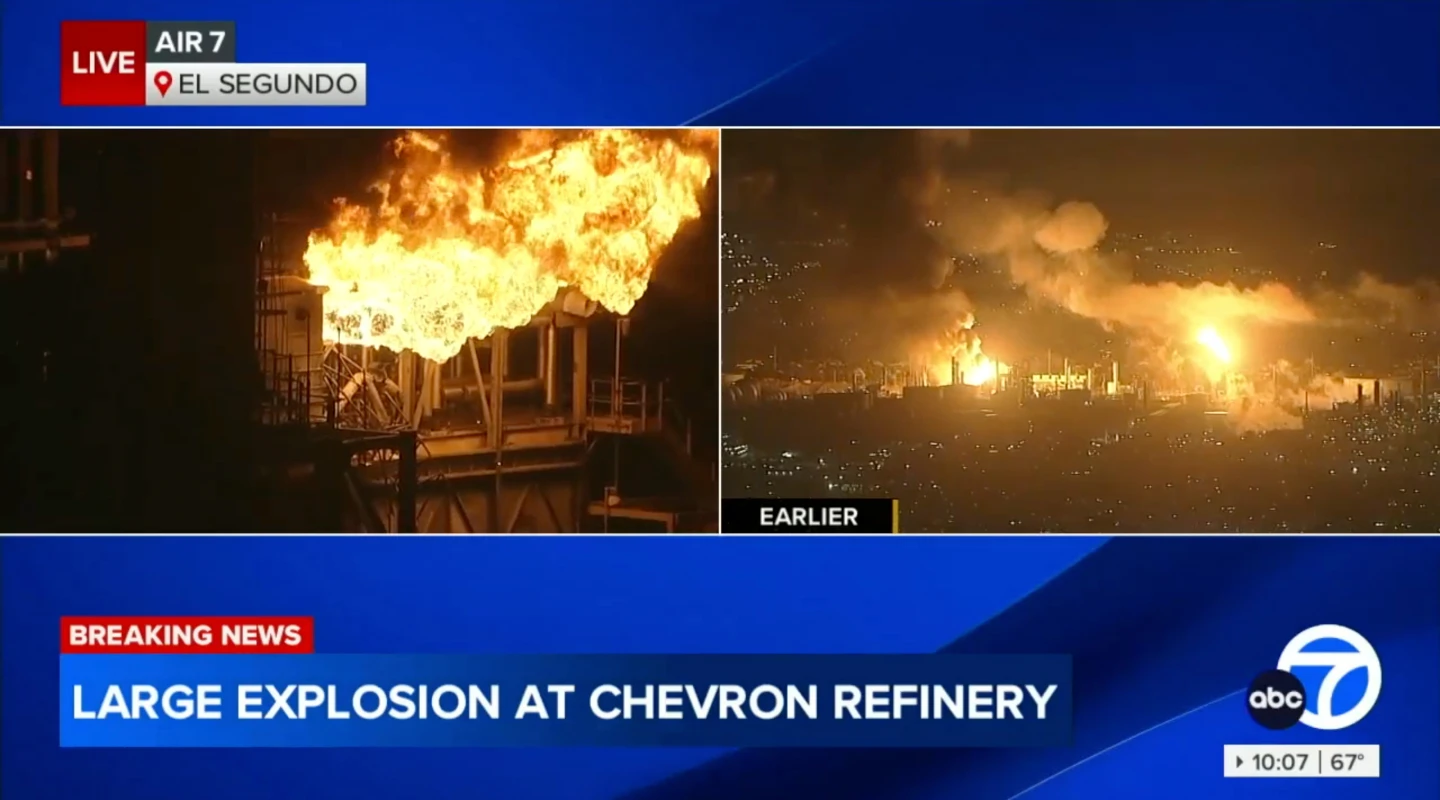Chevron Refinery Fire in El Segundo: Local Authorities Respond