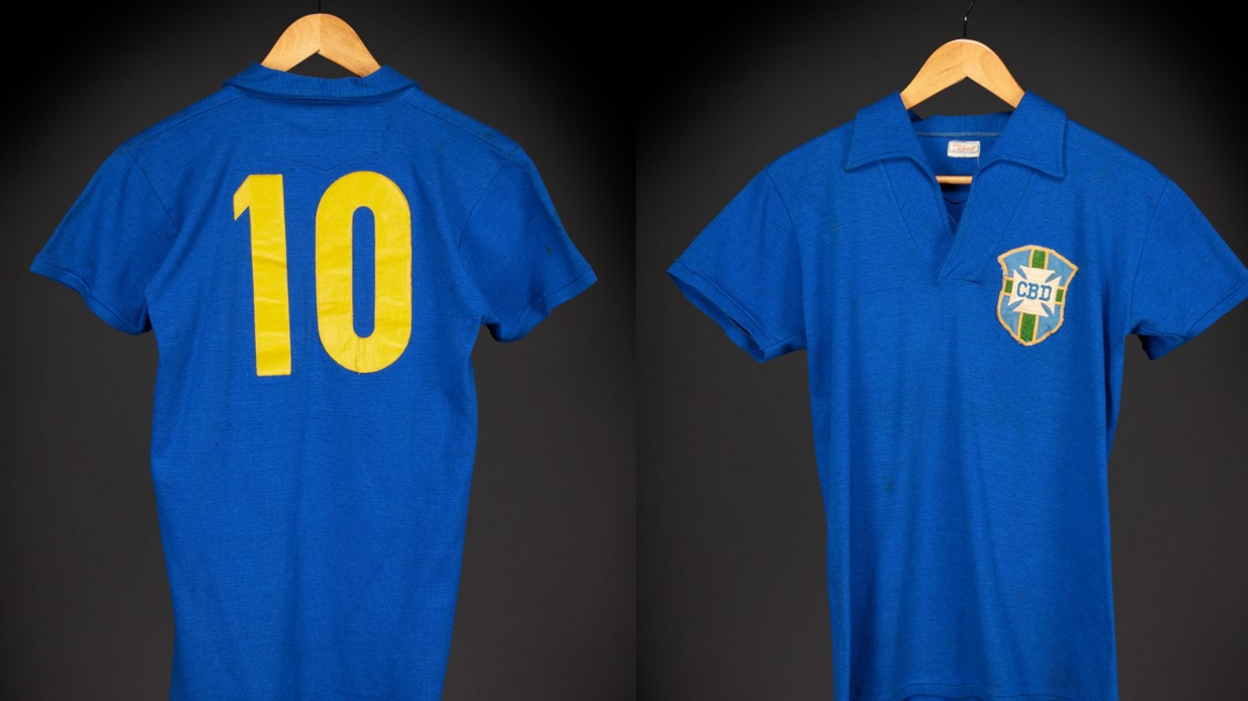 Pele’s 1958 Jersey Sets Auction Record, Urging Reckoning on Indigenous Cultural Heritage