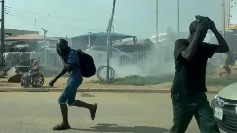 Tear Gas and Tensions: Protests Erupt in Abuja Over Nnamdi Kanu's Detention