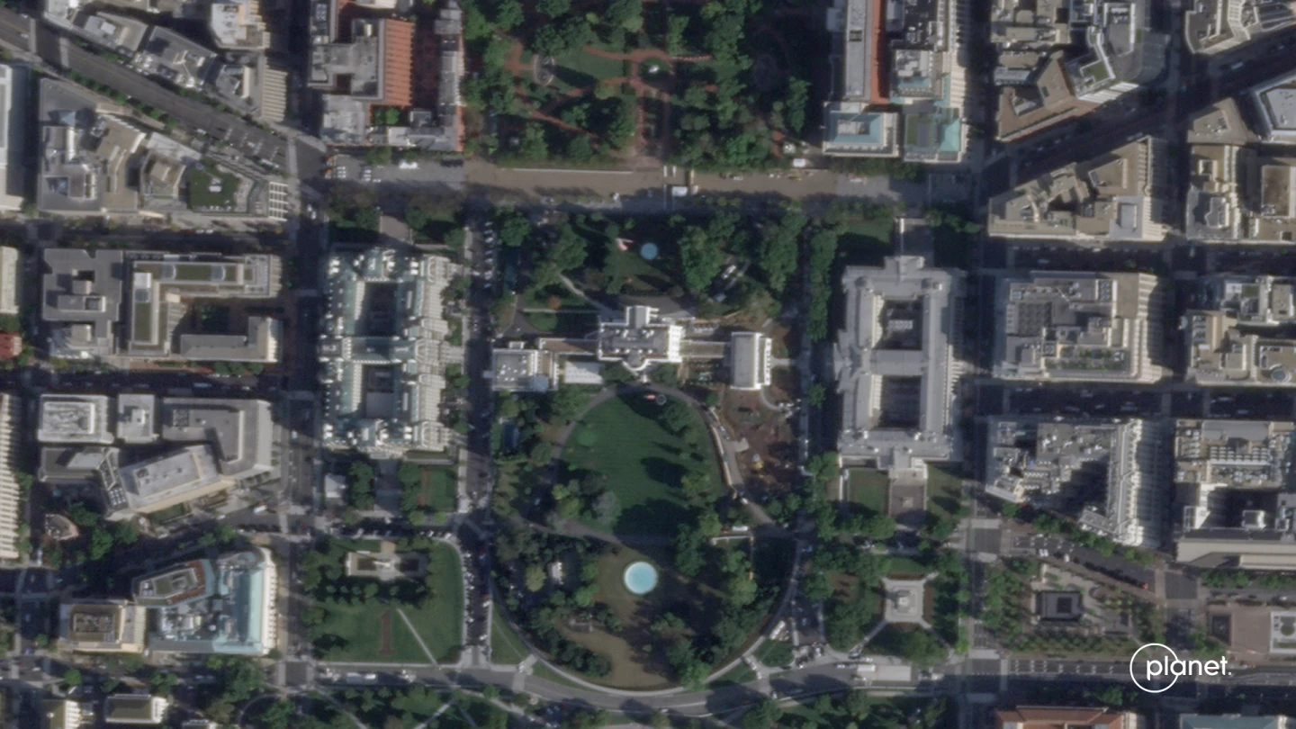 Vision of the Future: Satellite Images Capture Historical Demolition of the East Wing